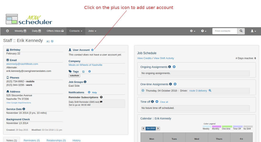 How to add a new user account