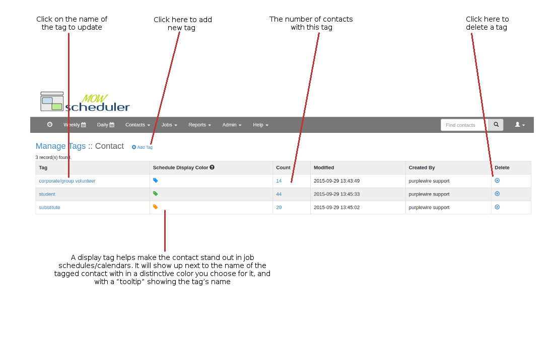 Managing Contact Tags